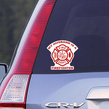My Husband is a Firefighter Car Window Decal, Firefighter Decal, Car Decal