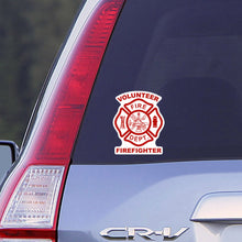 Volunteer Firefighter Car Window Decal, Firefighter Decal, Car Decal