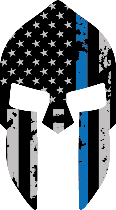 Punisher Skull Police Blue Line Flag Vinyl Car Decal Sticker